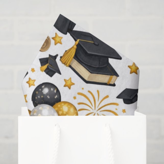 Papier Mousseline Congratulations Grad Tissue Paper (Sac cadeau)