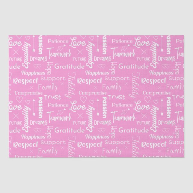 Papier Mousseline Conseil de mariage Magasin de Mariage Motif typogr (Recto)