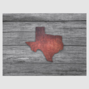 Papier Mousseline Conseils en bois du Texas (rouges)
