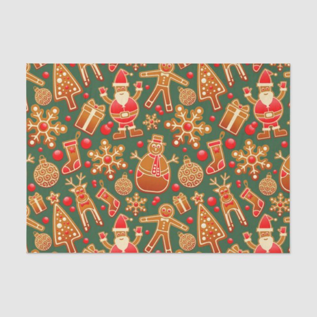Papier Mousseline Cookie de Christmas (Recto)