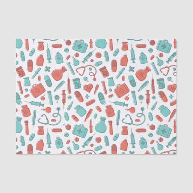 Papier Mousseline Cool Médicale Infirmière Médecin équipement hospit (Recto)
