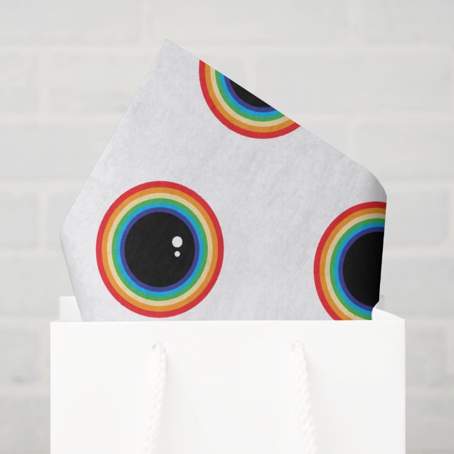 Papier Mousseline Cool Rainbow Eyes (Sac cadeau)