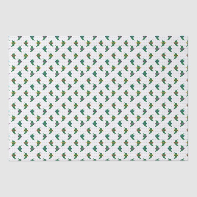 Papier Mousseline Cool Shades Green Chili Motif (Recto)