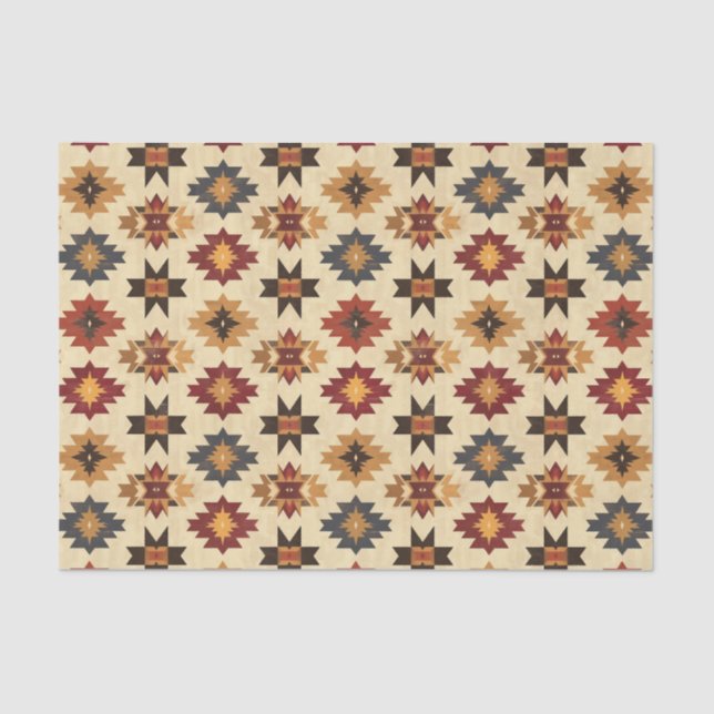 Papier Mousseline Cool Western amoureux motif (Recto)