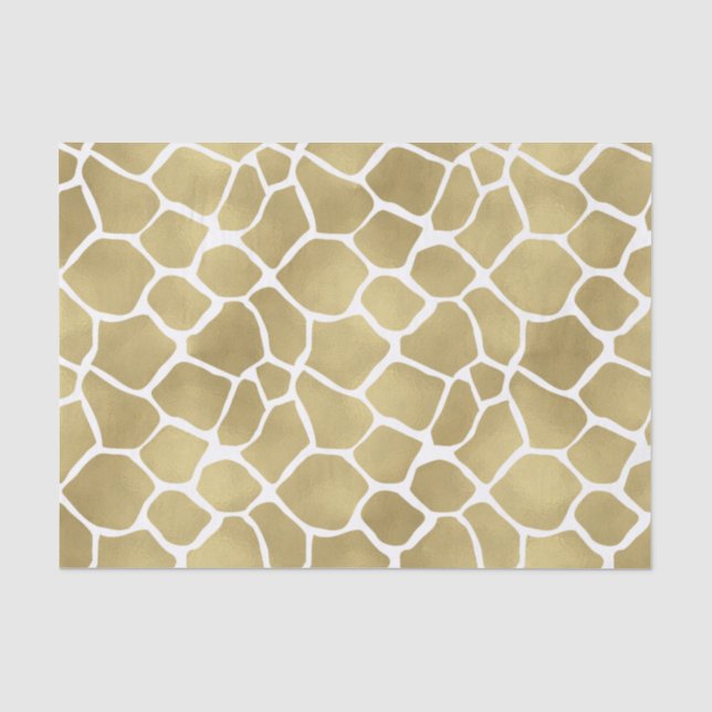 Papier Mousseline Copie de girafe d'or (Recto)