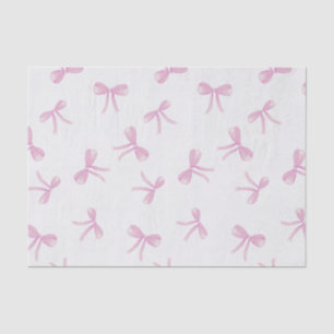 Papier Mousseline Coquette Aquarelle rose Bow sur toile texture