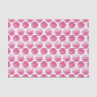 Papier Mousseline Coquillage d'eau rose