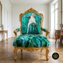 Corbeau blanc dans la découpage Turquoise de ferme