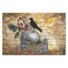 Corbeau et crâne Vintage floral