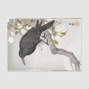Papier Mousseline Corbeau Raven Koson Oiseau japonais