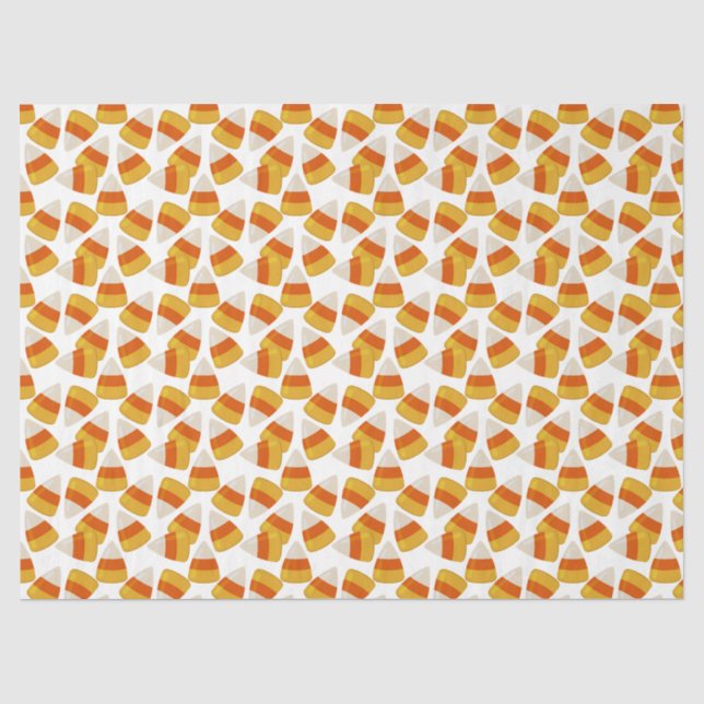 Papier Mousseline Corne de bonbons d'Halloween (Recto)