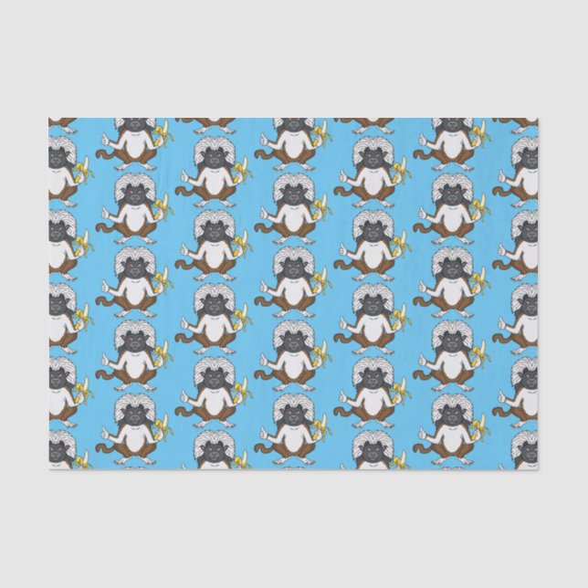 Papier Mousseline Cotton Top Tamarin montoon est une illustration (Recto)