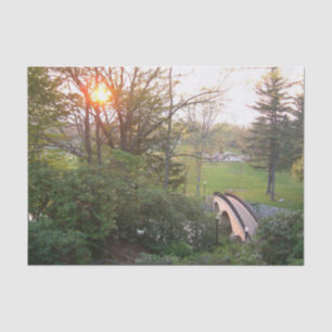 Papier Mousseline Coucher de soleil au Rainbow Bridge à Grove City C