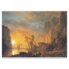 Coucher de soleil de Bierstadt dans la peinture de