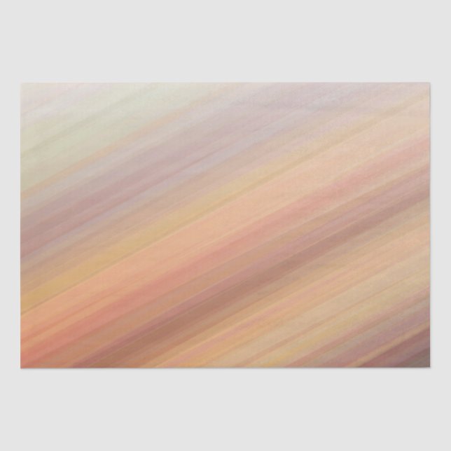 Papier Mousseline Coucher de soleil rayé rayé orange (Recto)