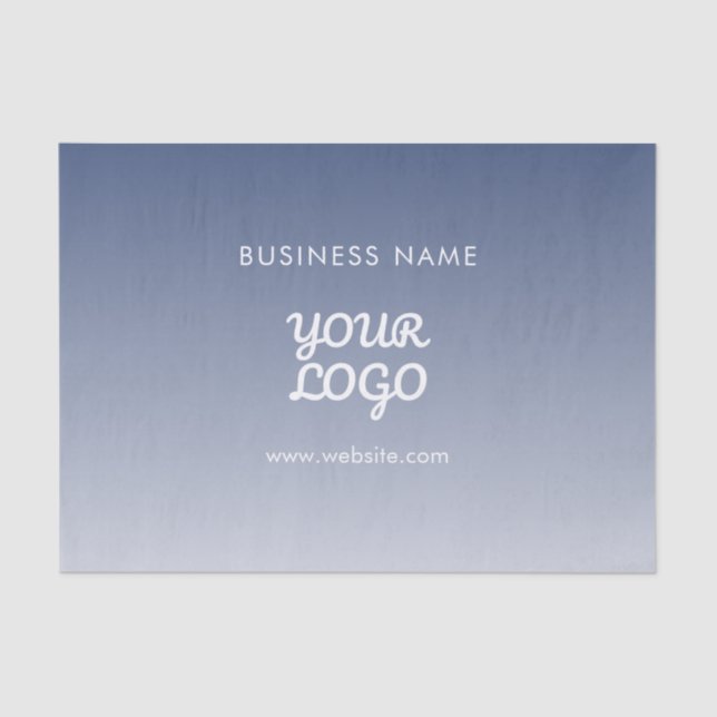 Papier Mousseline Couleur de dégradé modifiable de votre logo (Recto)