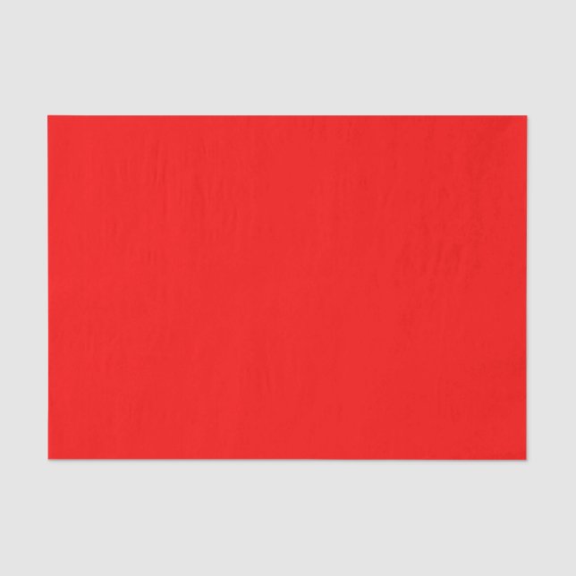 Papier Mousseline Couleur simple rouge uni (Recto)