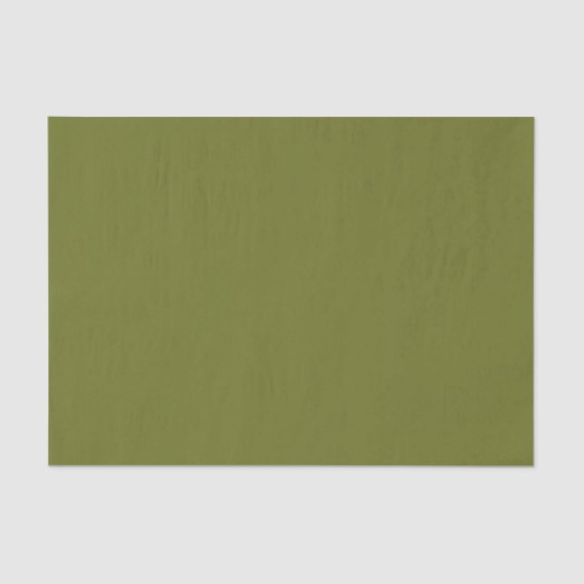 Papier Mousseline Couleur solide vert olive (Recto)