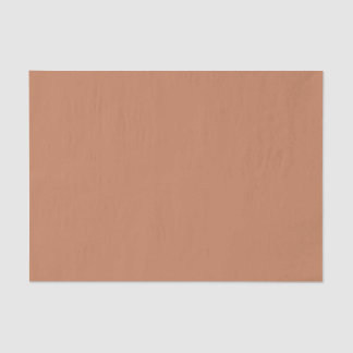 Papier Mousseline Couleur uni brun cuivre