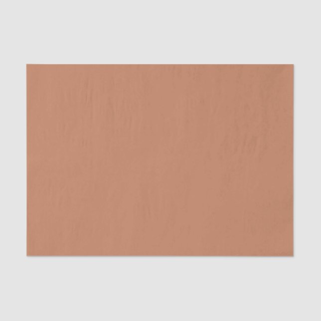Papier Mousseline Couleur uni brun cuivre (Recto)
