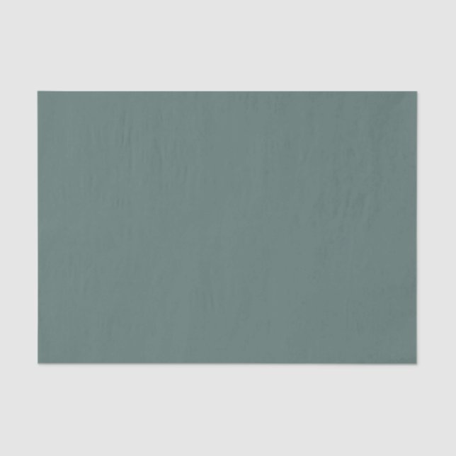 Papier Mousseline Couleur verte solide Eucalyptus | Hex# 5B7570 (Recto)