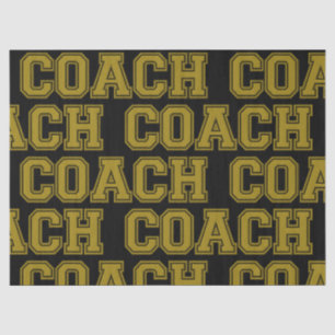 Papier Mousseline Couleurs de l'école COACH Varsity Lettres-Black-Go