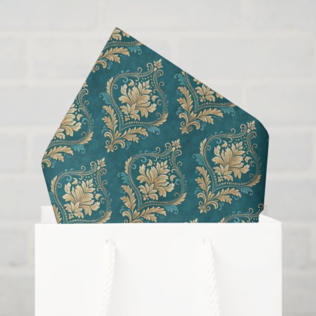 Papier Mousseline Couleurs de mariage élégantes en carrelage sarcell (Sac cadeau)