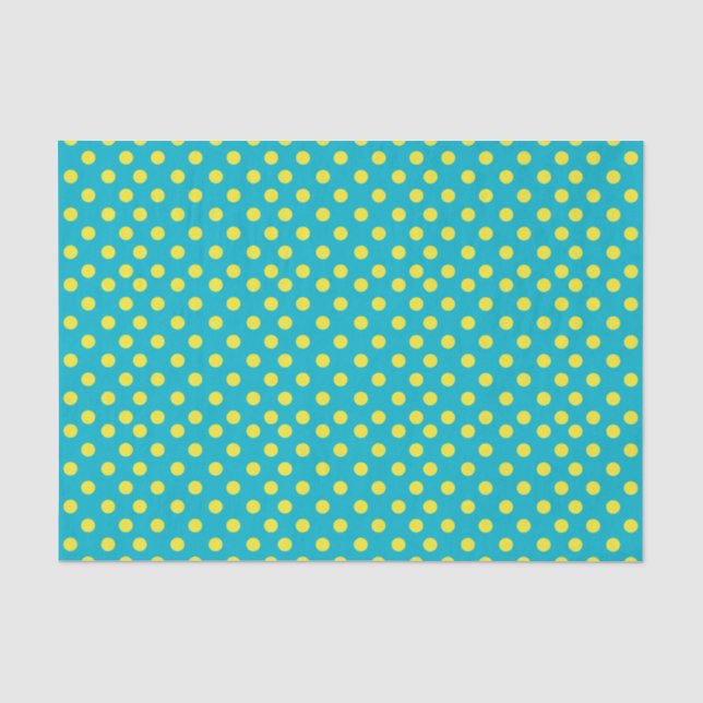 Papier Mousseline Couleurs jaunes d'arrière - plan du pois | (Recto)
