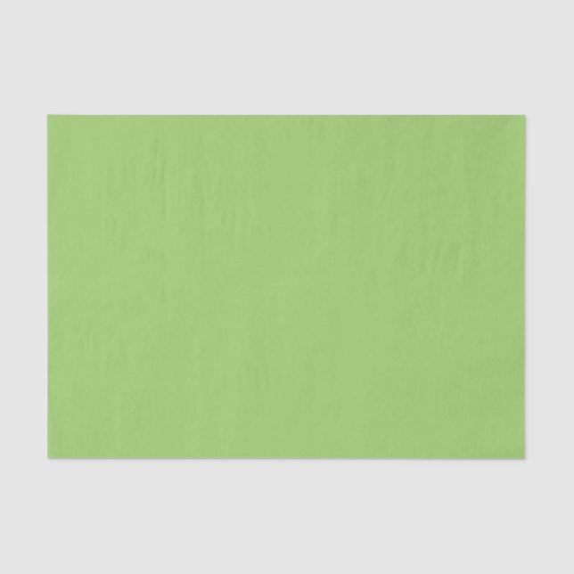 Papier Mousseline Couleurs Tendances - Kiwi Vert Couleur - Solide (Recto)