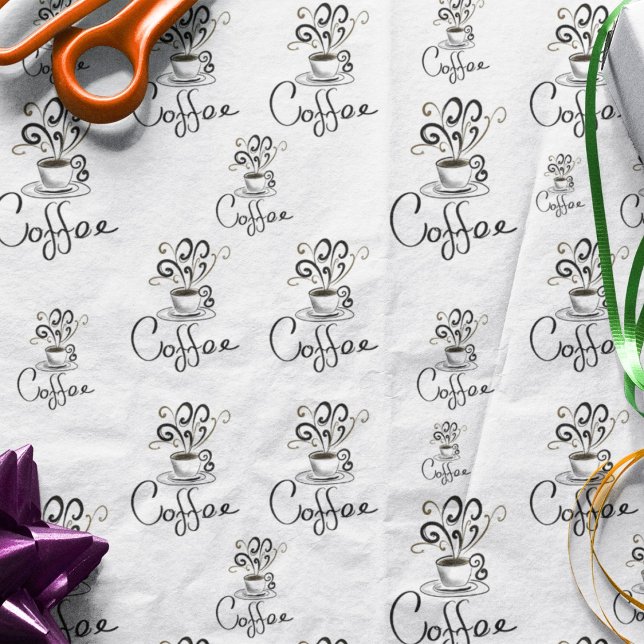 Papier Mousseline Coupe De Café À La Vapeur Flourdissante (Créateur téléchargé)