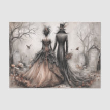 Couple gothique victorien Decoupage