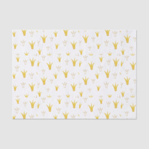 Papier Mousseline Couronne d'or de princesse