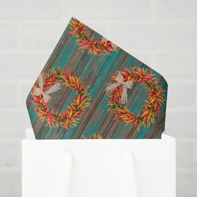 Papier Mousseline Couronnes de poivre chili rustique du Sud-Ouest mo (Sac cadeau)
