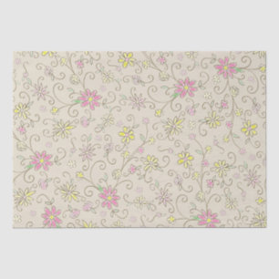 Papier Mousseline Cowgirl Baby shower Pays Western Rose Girl