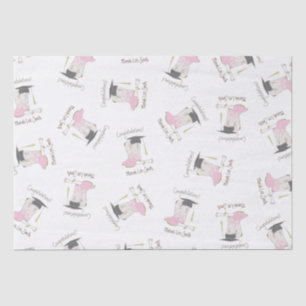 Papier Mousseline Cowgirl Graduation Pays Parti occidental
