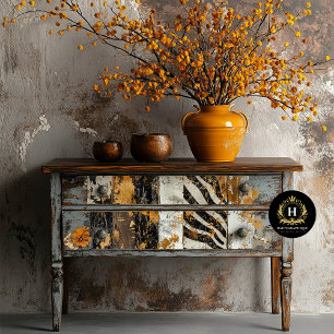 Papier Mousseline Cowgirl rustique Pays Occidental Bois Découpage