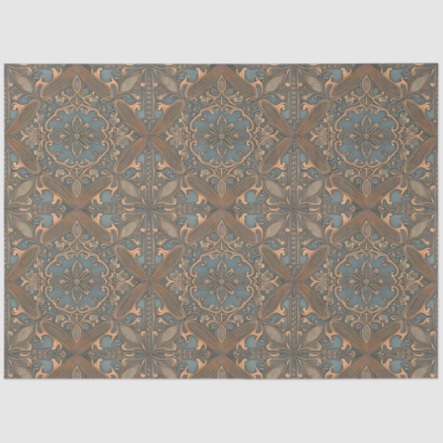 Papier Mousseline Cozy old pattern (Recto)