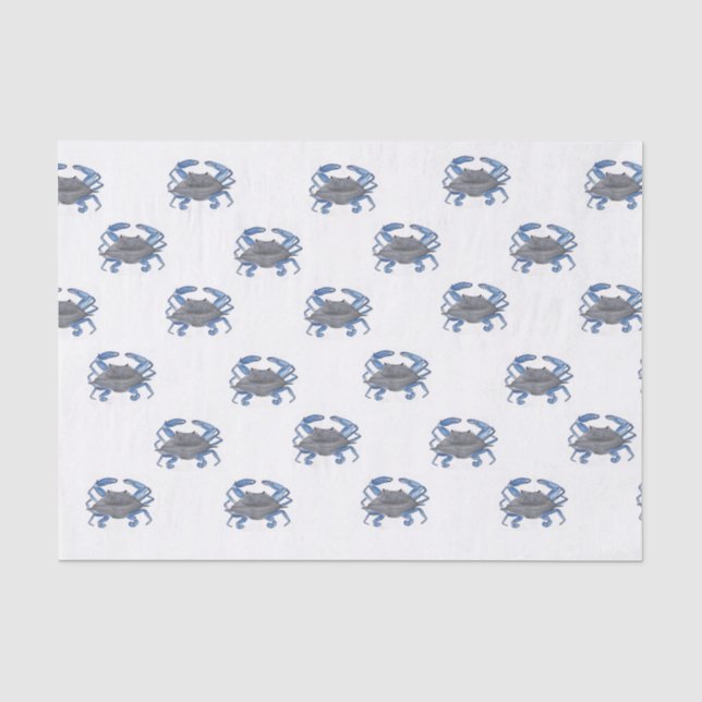 Papier Mousseline Crabe bleu (Recto)
