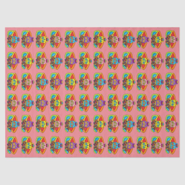 Papier Mousseline Crâne de sucre Catrina (Recto)