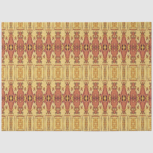 Papier Mousseline Crâne de taureau à motif de rouille jaune occident