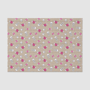 Papier Mousseline Crânes