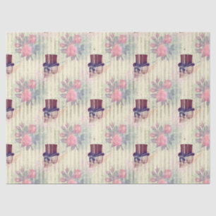 Papier Mousseline Crânes à vapeur et découpage Rose