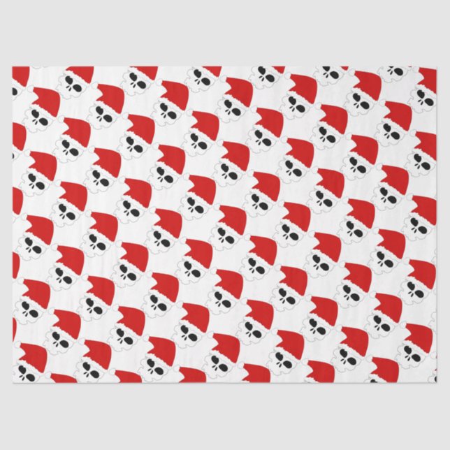 Papier Mousseline Crânes de Noël (Recto)