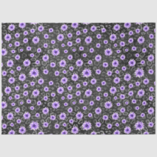 Papier Mousseline Crânes pourpres et séries de tournesols 11