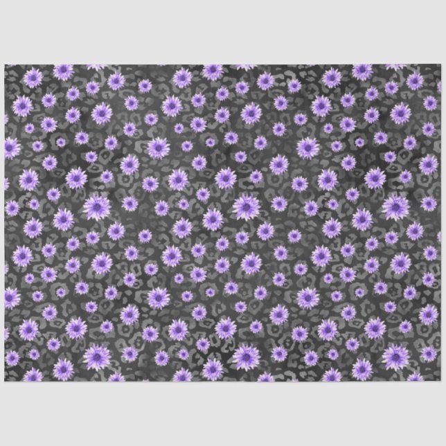 Papier Mousseline Crânes pourpres et séries de tournesols 11 (Recto)