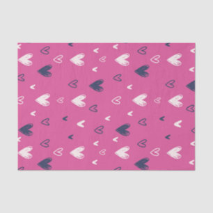 Papier Mousseline Crayon Coeur rose mignon Croquis Saint Valentin