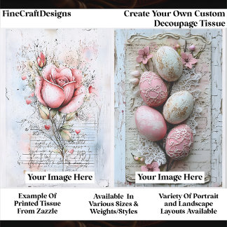 Papier Mousseline Create Your Own Custom 2 Photo Portrait Decoupage