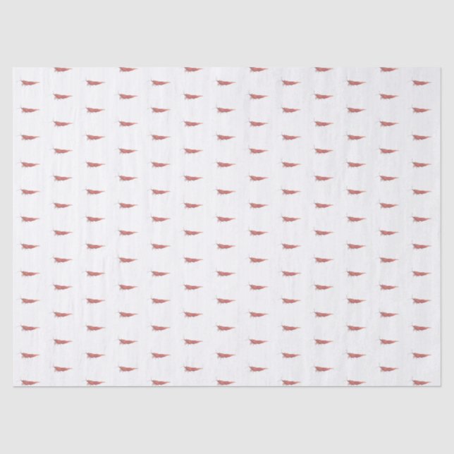 Papier Mousseline Crevette cerise rouge RCS  (Recto)
