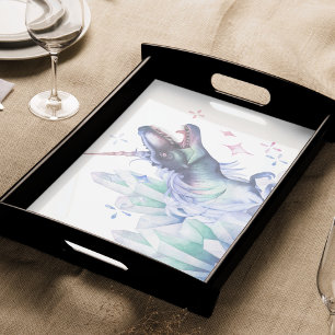 Papier Mousseline Cristal Dinocorn   Unicorn Dinosaur Mystical Party