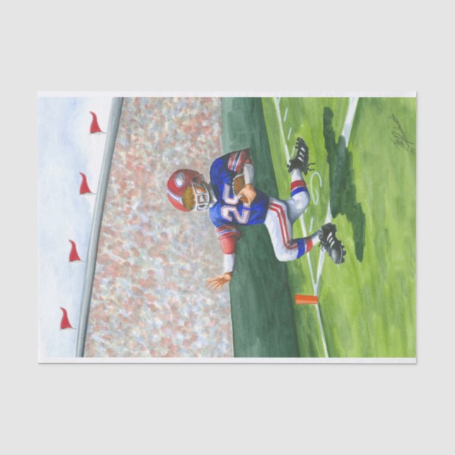 Papier Mousseline Croisement de la ligne de but pour un touchdown (Recto)